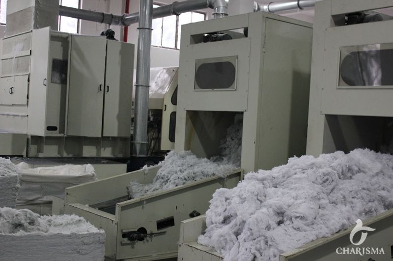 无纺衬原材料进机